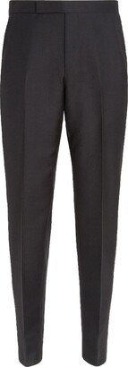 Wool-Mohair Tailored Trousers