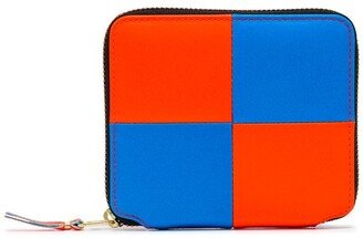 Wallet Fluo Square zip-around leather wallet