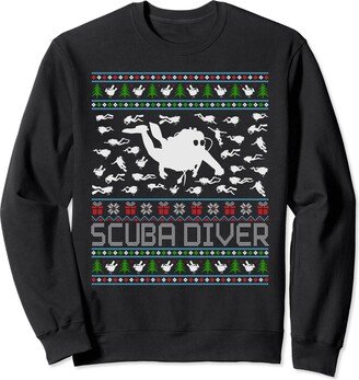 Scuba Diver Ugly Christmas Costume Outfits Ugly Christmas Sweaters Men Women Xmas Ugly Scuba Diver Sweatshirt