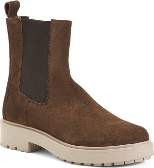 Suede Chelsea Booties for Women-AE