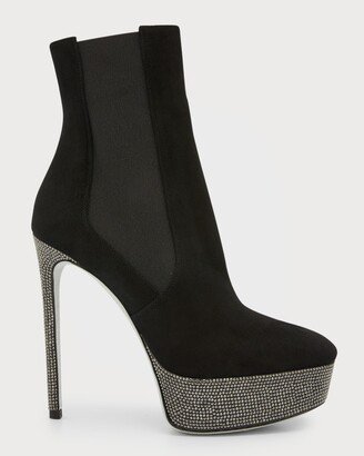 Suede Strauss Chelsea Platform Booties