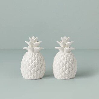 Tabletop Gifts Salt & Pepper, Pineapple, 0.66, White