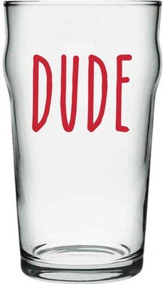 Dude - Vinyl Sticker Decal Label For Wine, Beer Glasses, Mugs, Drinks Bottle. Gift, Celebrate, Party