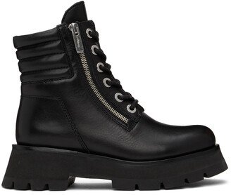 Black Kate Double-Zip Boots