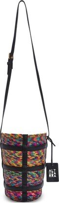 Watermill raffia bucket bag