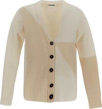 Contrasted Buttoned Cardigan