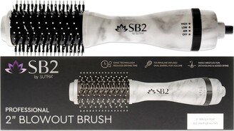 Professional Blowout Brush - Marble by Sutra for Unisex - 2 Inch Hair Brush