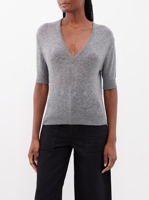 Sierra V-neck Cashmere-blend Sweater-AA