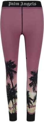 Palm Printed Leggings