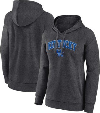 Women's Branded Heather Charcoal Kentucky Wildcats Evergreen Campus Pullover Hoodie