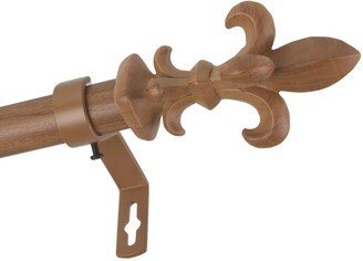 InStyleDesign Easton 1 inch Faux Wood Curtain Rod