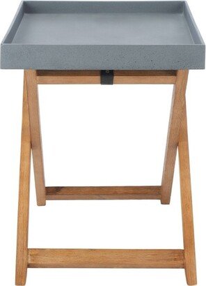 Terance Side Table - Natural/Gray