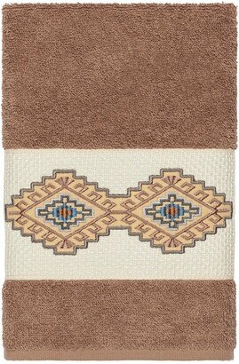 Gianna Embellished Hand Towel - Latte