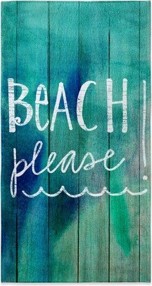 Beach Please Beach Towel - Blue/Green