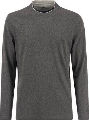 Crewneck Long Sleeve T-Shirt-AA