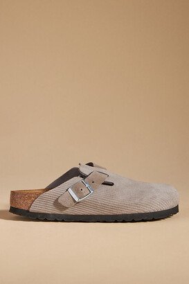 Boston Suede Embossed Clogs