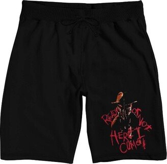 A Nightmare on Elm Street Nightmare On Elm Street Ready or Not Men's Black Sleep Pajama Shorts-XL