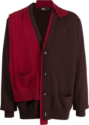 Asymmetric Wool Cardigan