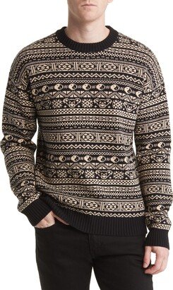 Bear Motif Fair Isle Sweater