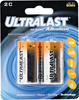 Ultralast® ULA2C C Alkaline Batteries, 2 pk
