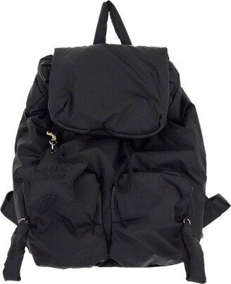 Soft Black Backpack With Pockets