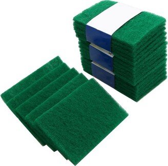 Unique Bargains Sponge Kitchen Bowl Dish Wash Clean Scrub Cleaning Pads 20pcs Green