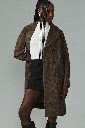 Plaid Peacoat Jacket