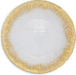 Rufolo Glass Gold Brushstroke Service Plate/Charger