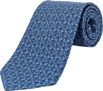 Gancini-Printed Pointed Tip Tie-AC