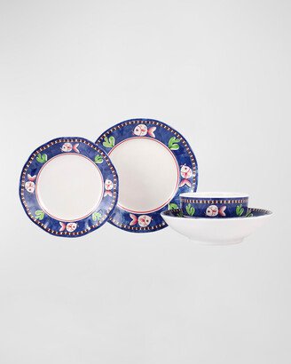 Melamine Campagna Pesce Four-Piece Place Setting