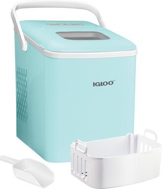 26 Pound Automatic Self-Cleaning Portable Countertop Ice Maker Machine with Handle Igliceb26Hnaq