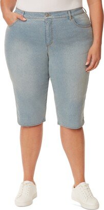 Plus Size Amanda Skimmer Capri Jeans