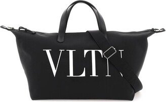 Logo Printed Strapped Tote Bag