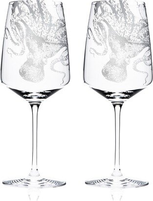 Lucy White Wine Glasses, Set of 2