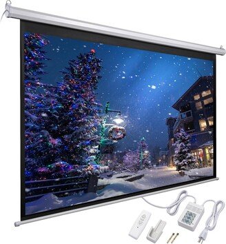 92 16:9 Motorized Electric Projector Projection Screen 80x45 Remote Control