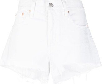 Distressed Hem Shorts