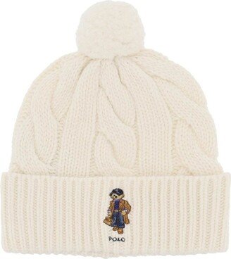 Cable-Knit Pom-Pom Detailed Beanie