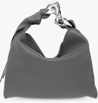 ‘Chain Hobo Small’ Shoulder Bag - Grey-AA