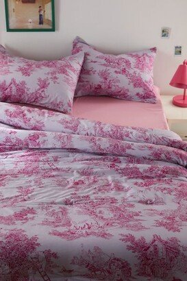 UO Home Frog Toile Breezy Cotton Percale Comforter Set