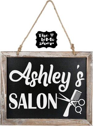 Hair Salon Decor. Sign. Wall Rustic Custom Hair Personalized Sign