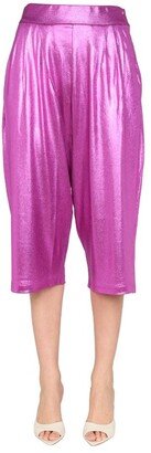 Metallic Effect Bermuda Shorts