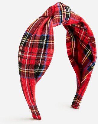 Tartan knot headband