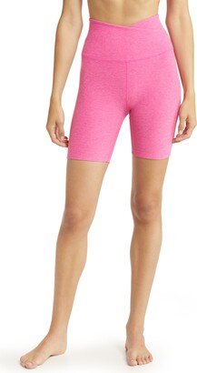 At Your Leisure Space Dye High Waist Bike Shorts