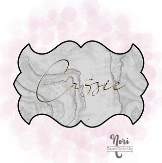 Cassie Plaque Cookie Cutter - Cutters By Nori Cn0515