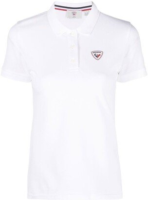 Logo-Crest Cotton Polo-Shirt