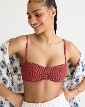 Scrunchie sweetheart bikini top