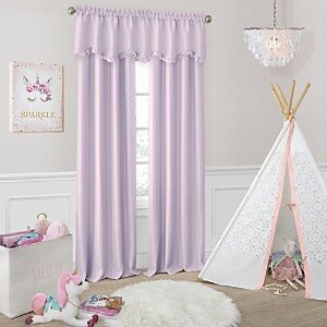 Adaline Nursery and Kids Room Darkening Window Curtain Panel, 52 x 63