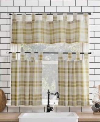 No. 918 Blair Farmhouse Plaid Tier Valance Collection