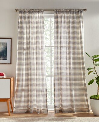 Whelan Stripe Pole Top Dusty 2-Piece Curtain Panel, 50