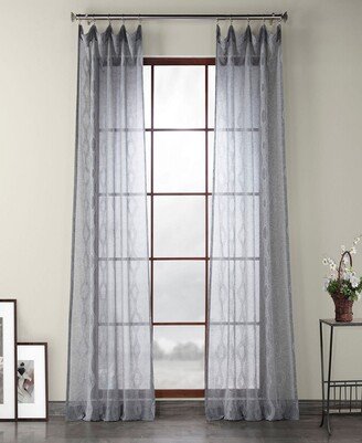 Linen Sheer Curtain Panel, 108